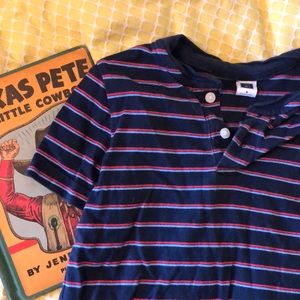 Janie and Jack Blue, Red Striped Shirt 3T, 18-24m